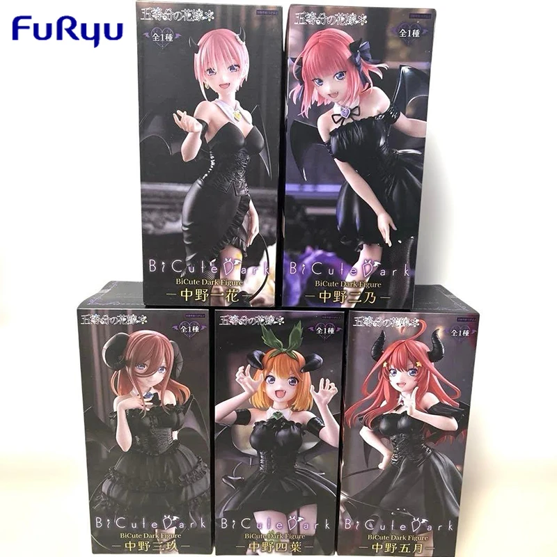 Фото Фигурка аниме FuRyu BiCute Dark The Quintessential Quintuplets: Накано Ичика, Нино, Мику, Йоцуба, Ицуки ~Версия Дьявол~ из ПВХ №1