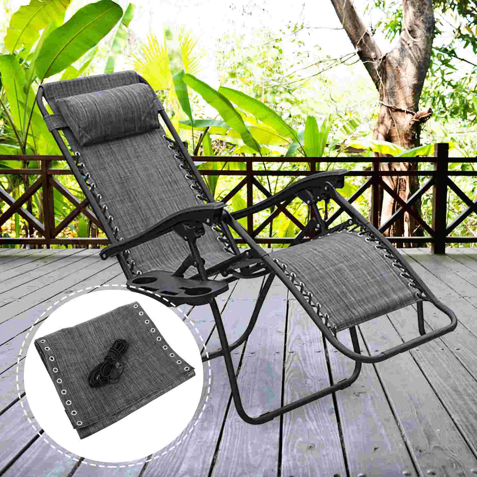 

Lounge Repair Fabric Chair With Rope Cloth Beach Replace Supplies Camping Accessory Lawn Chairs Replacement For Patio Chaise