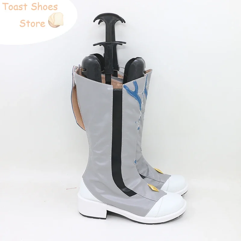 GenshinImpact Tartaglia обувь для косплея из искусственной кожи карнавальные ботинки на