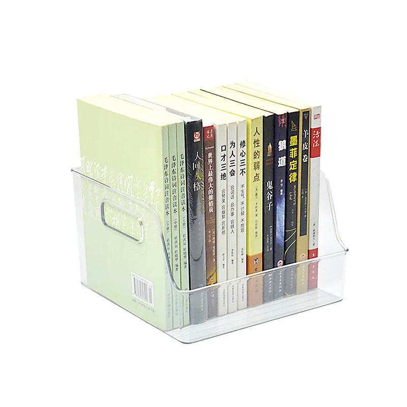 Ящик для хранения книг прозрачный студенческий детский стол с картинками ящик