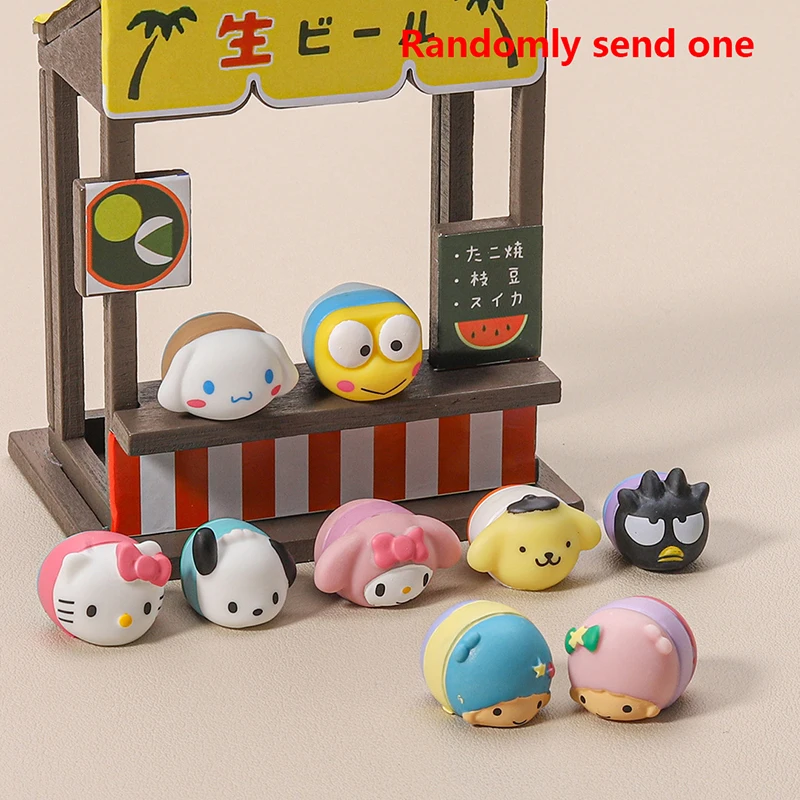 1 шт. рождественские игрушки для детей фигурки My Melody Sanrio Hello Kitty Lie Down экшн-фигурка