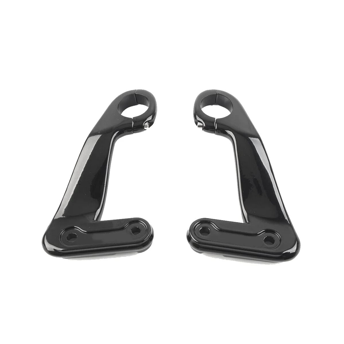 

1Pair Glossy Black Front Fairing Bracket Kits for Harley Motorcycle