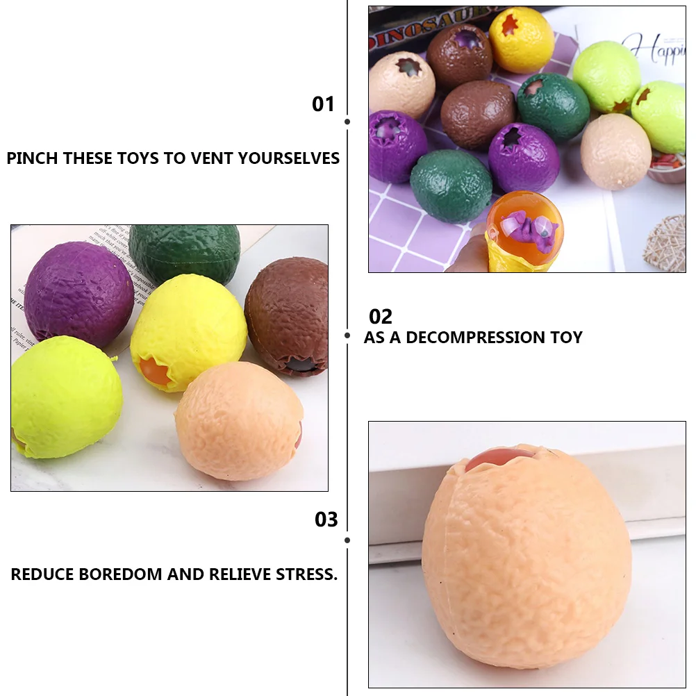 6 Pcs Baby Bath Toys Toys Dinosaur Egg Vent Bath Funny Baby Eggs enlarge