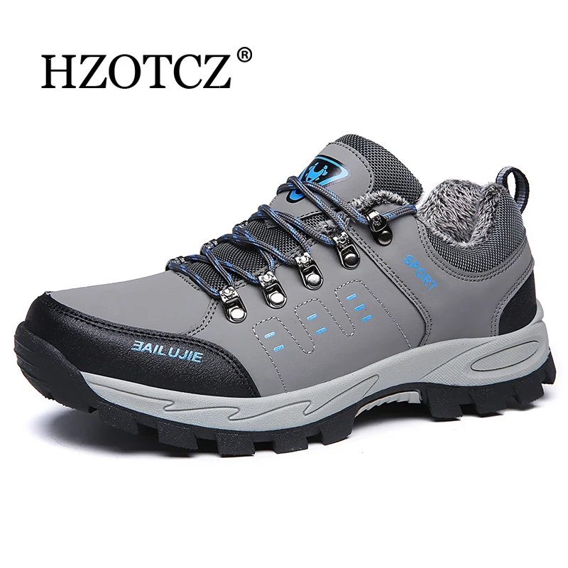 

Зимние мужские ботинки, водонепроницаемые мужские кожаные зимние ботинки, сохраняют тепло, зимняя обувь, рабочая мотоциклетная обувь