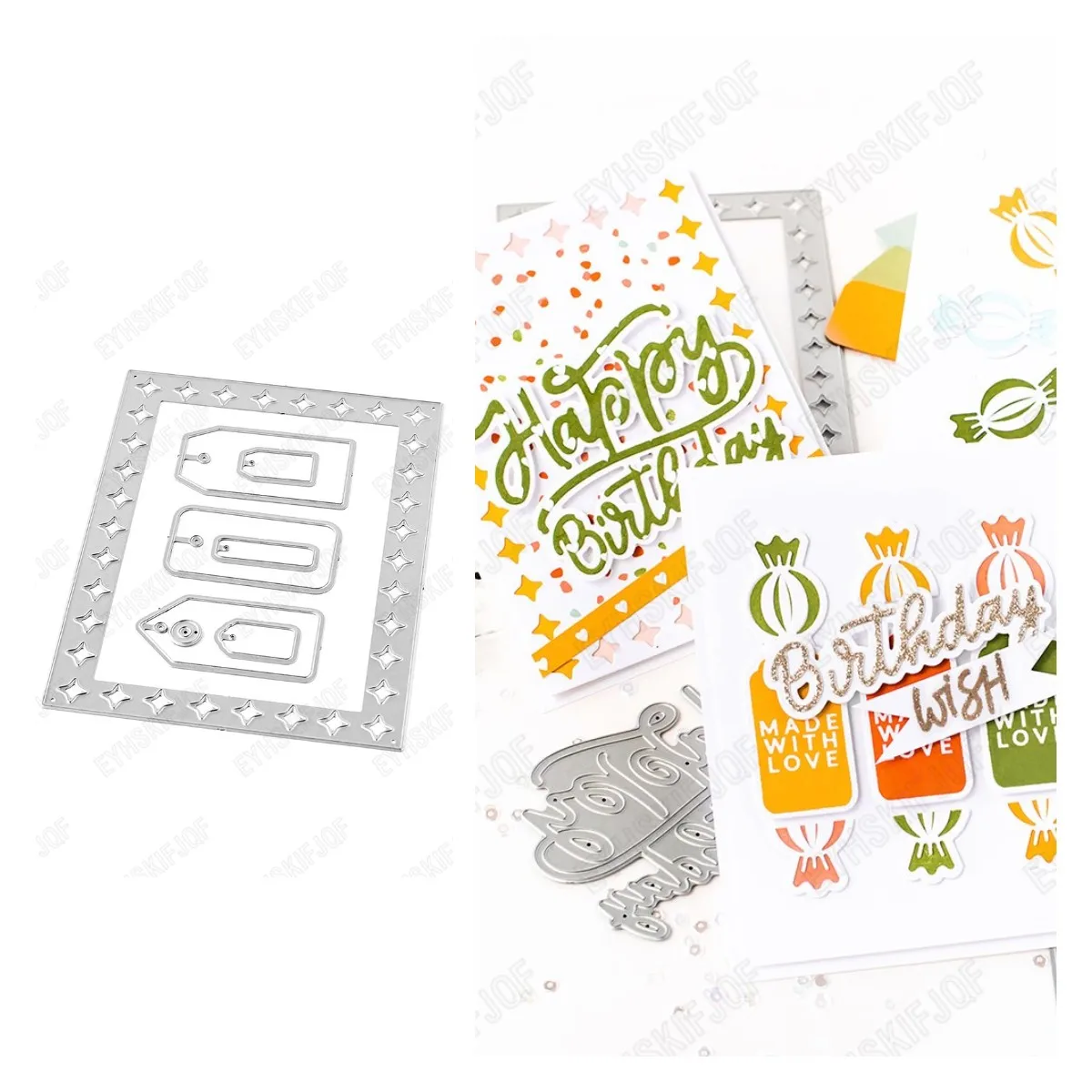 

Label Metal Cutting Dies For Scrapbooking Paper Craft Handmade Card Album Punch Art Cutter 2022 New