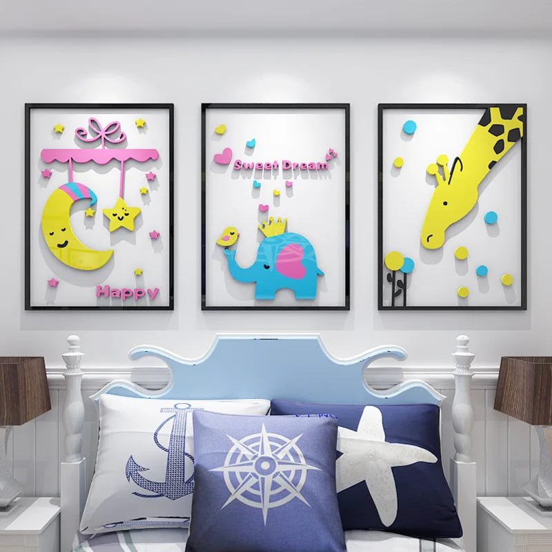 

WS49 3D acrylic wall posters children's rooms bedroom walls, creative stickers, door stickers, wall stickers