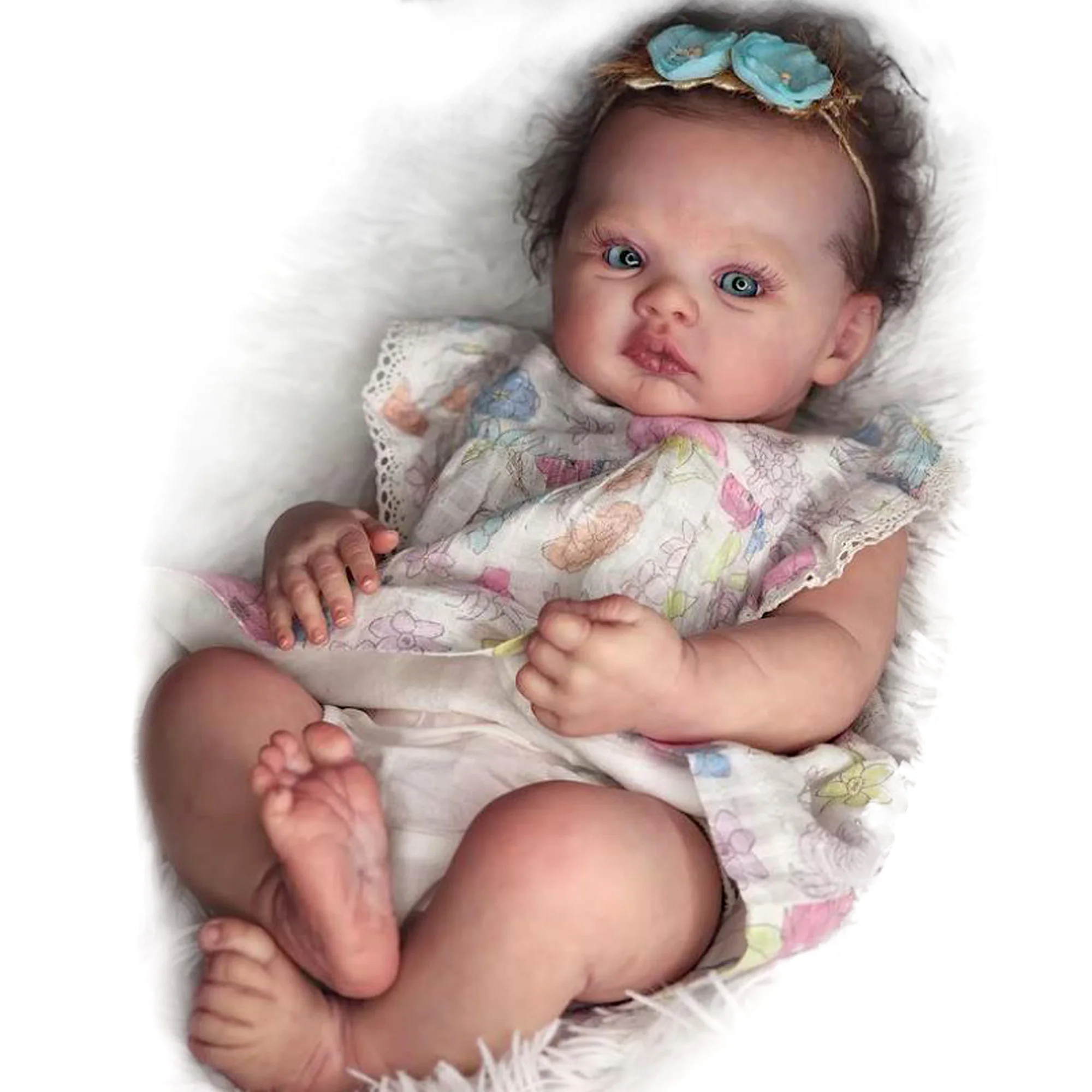 

Saskia 16-17 Inch Reborn Doll Kits Handmade Bebe Newborn Painted Doll Lifelike Painted By Worker Newborn Bebe Kits