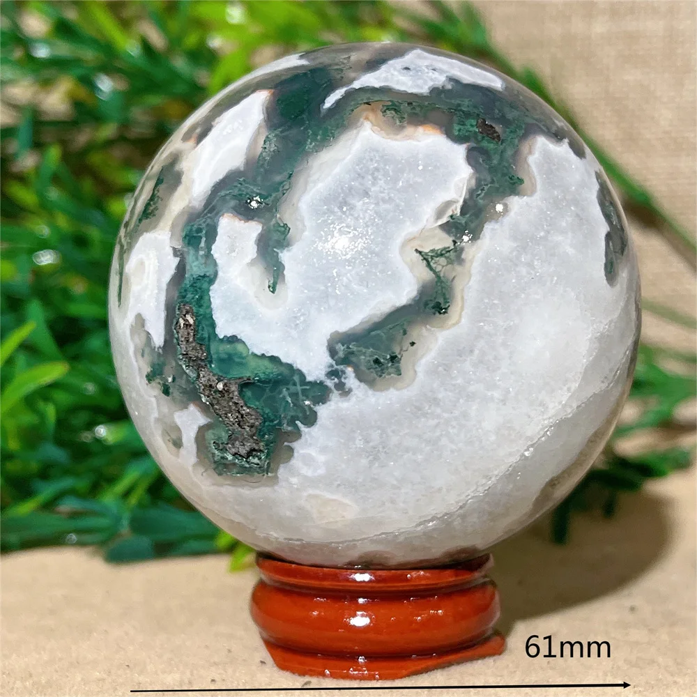 

Хрустальный шар из мохового агата DriB