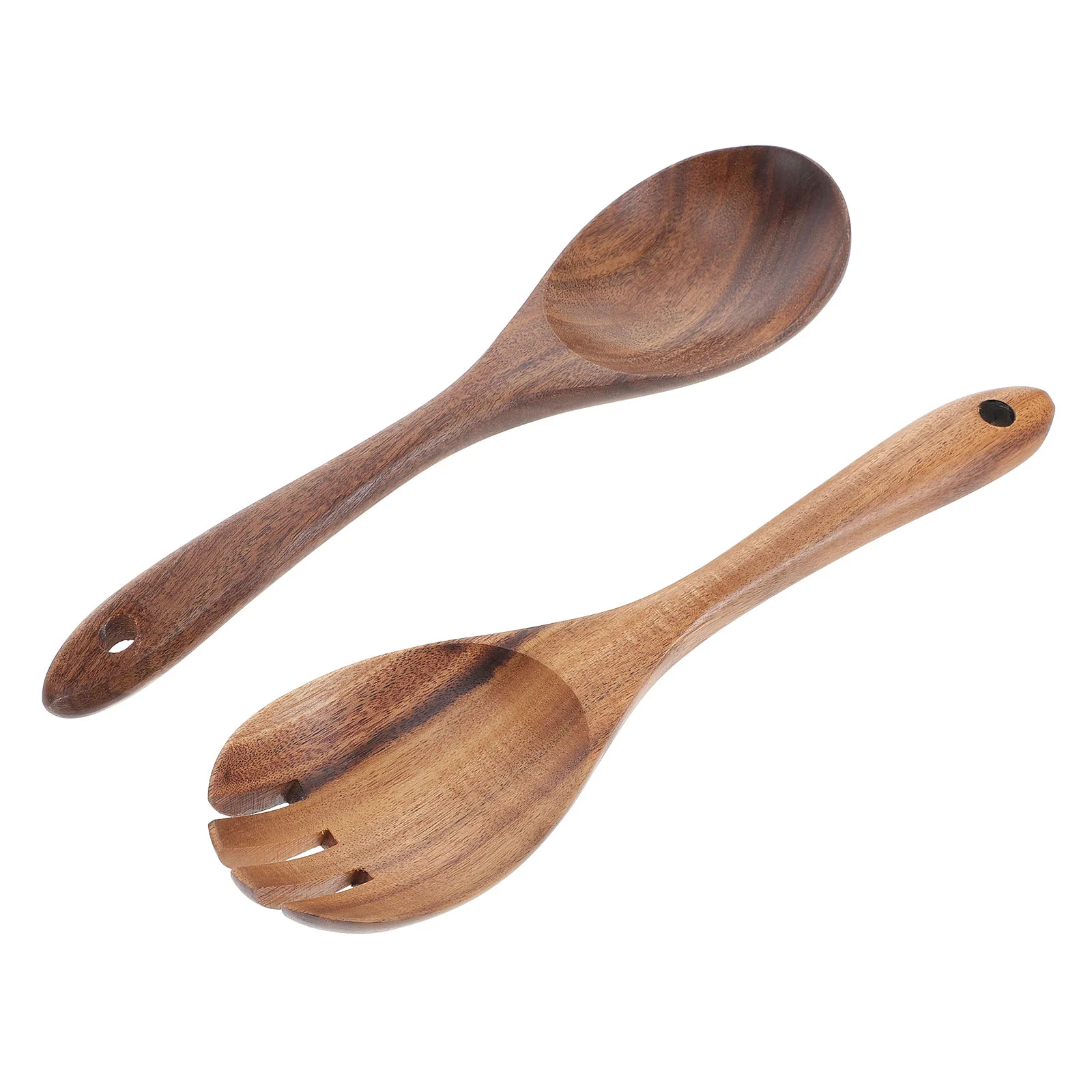 

Wooden Spoon Spoons Set Asian Rice Tableware Flatware Stirring Mixing Cereal Snack Dinner Servers Salad Fruit Utensils