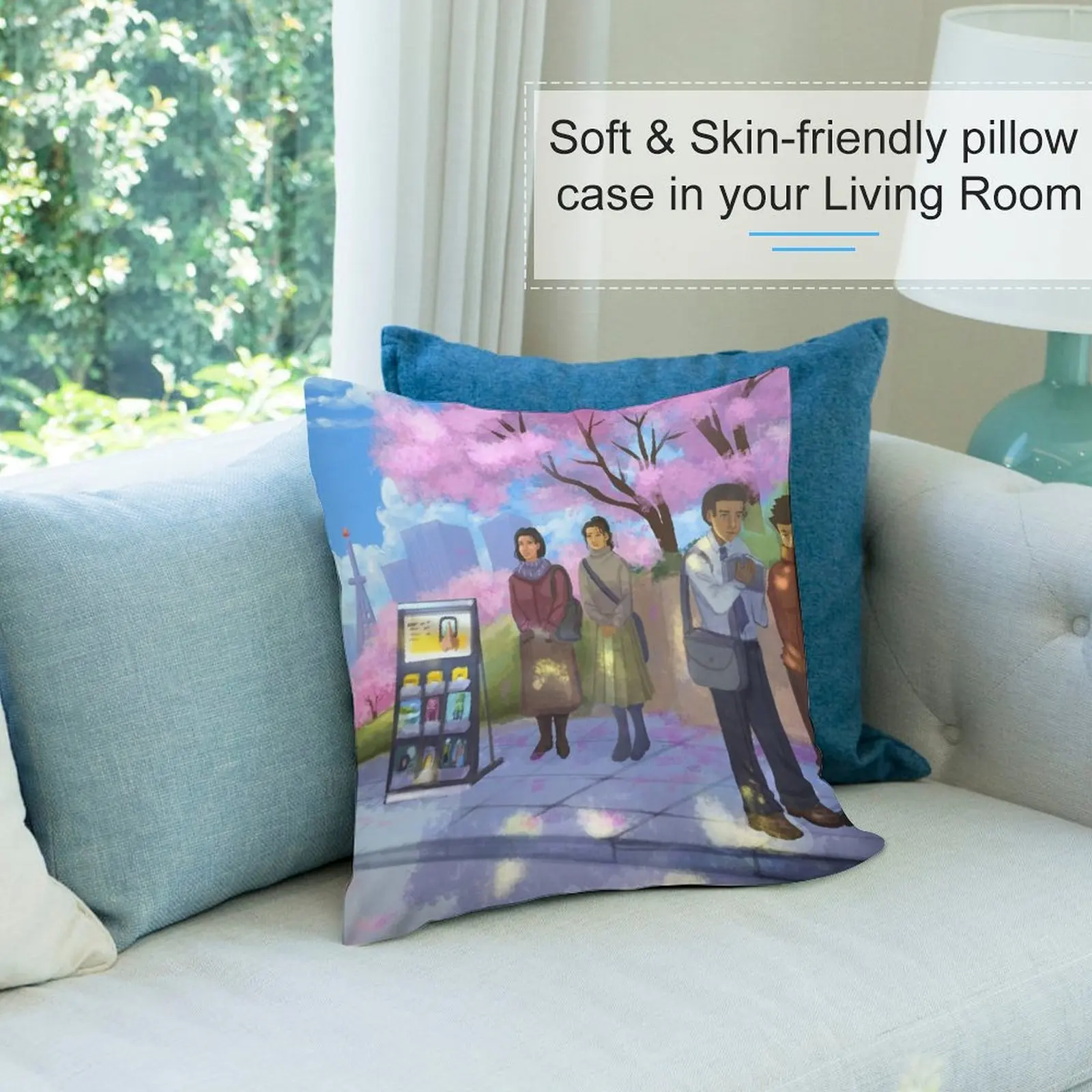 Декоративная подушка в стиле Сакура для детской кровати рождественские