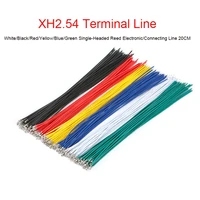 xh2 54 terminal line whiteblackredyellowbluegreen single headed reed electronicconnecting line 20cm outer diameter 1 4mm