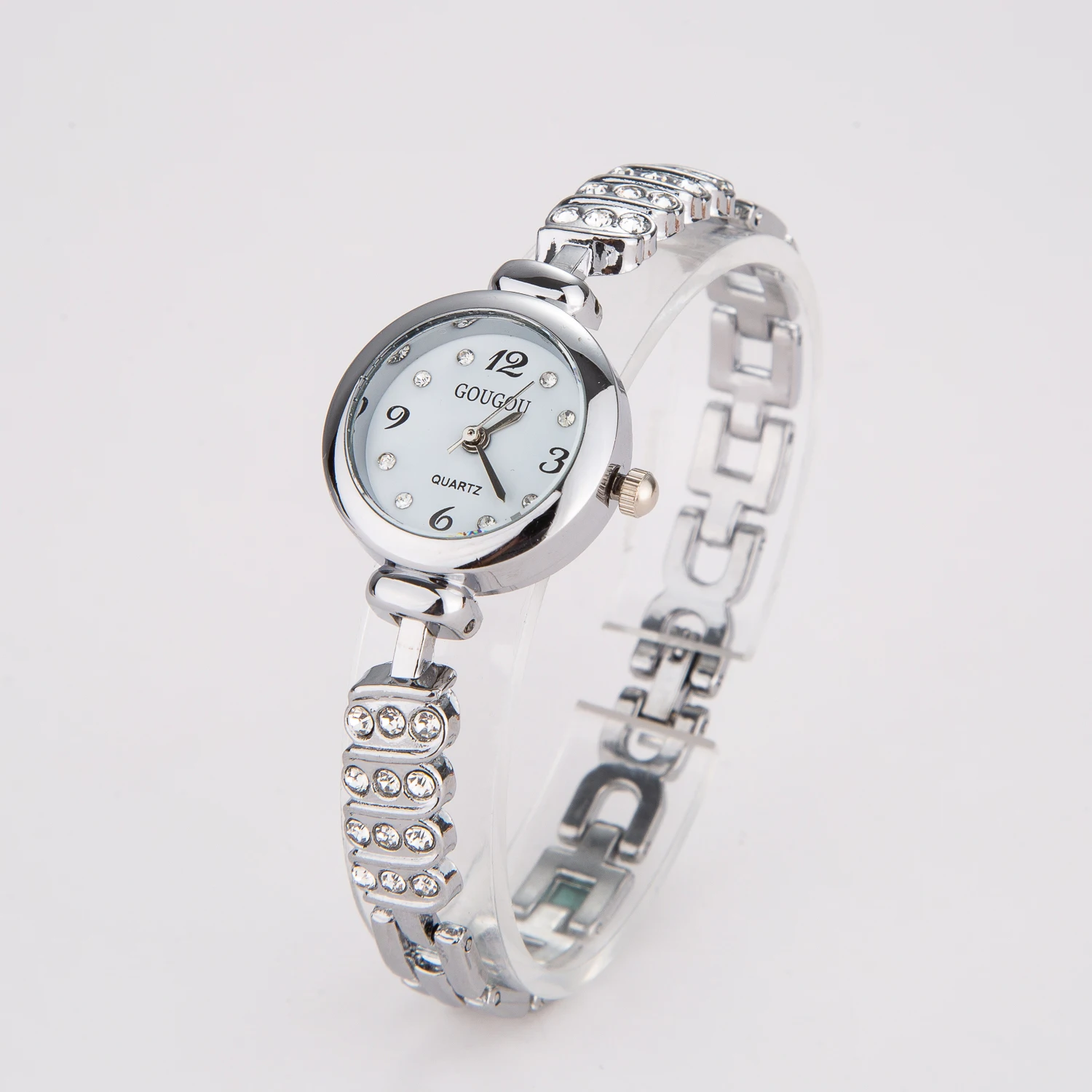 2023 Luxury Crystal Diamond Watch for Women Stainless Steel Bracelet Watches Wristwatch for Womens Fashion Quartz Wristwatches