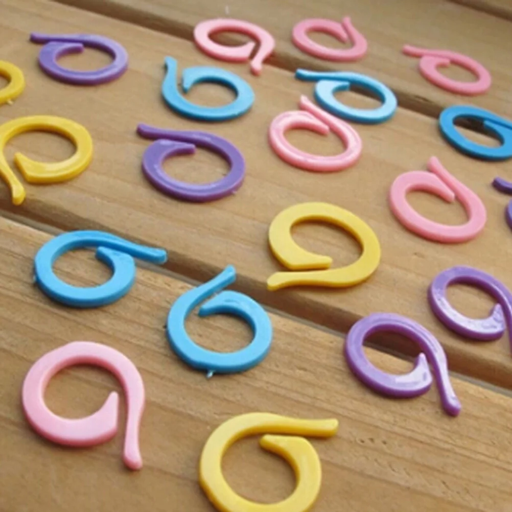 

Markers Knitting Crochet Ring Locking Marker Maker Holder Accessory Rings Yarn Diy Anti Colored Knit Assorted Craft Needle Clip