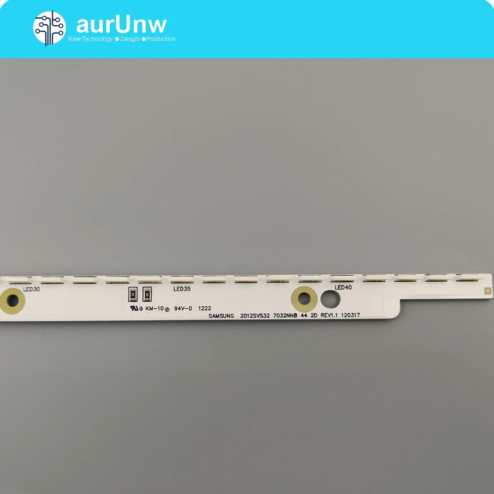 

6V 32 inch LED Backlight Strip for Samsung TV 2012SVS32 7032NNB 2D V1GE-320SM0-R1 32NNB-7032LED-MCPCB UA32ES5500 44LEDs 406mm