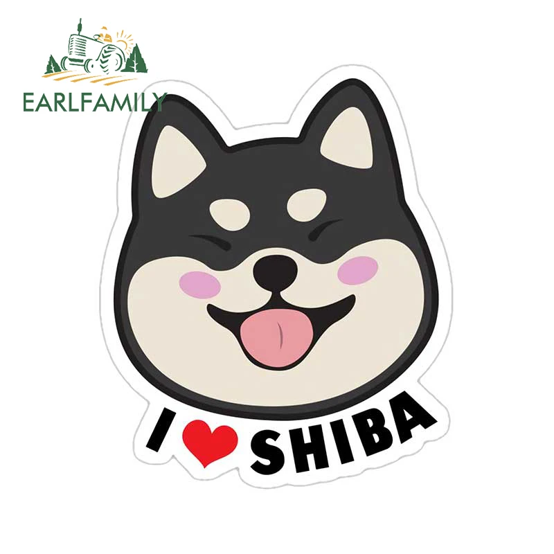 

EARLFAMILY 13 см x 10,8 см для Сиба-ину автомобильные наклейки Модные индивидуальные наклейки водонепроницаемые фургон шлем Декор Автомобильные товары