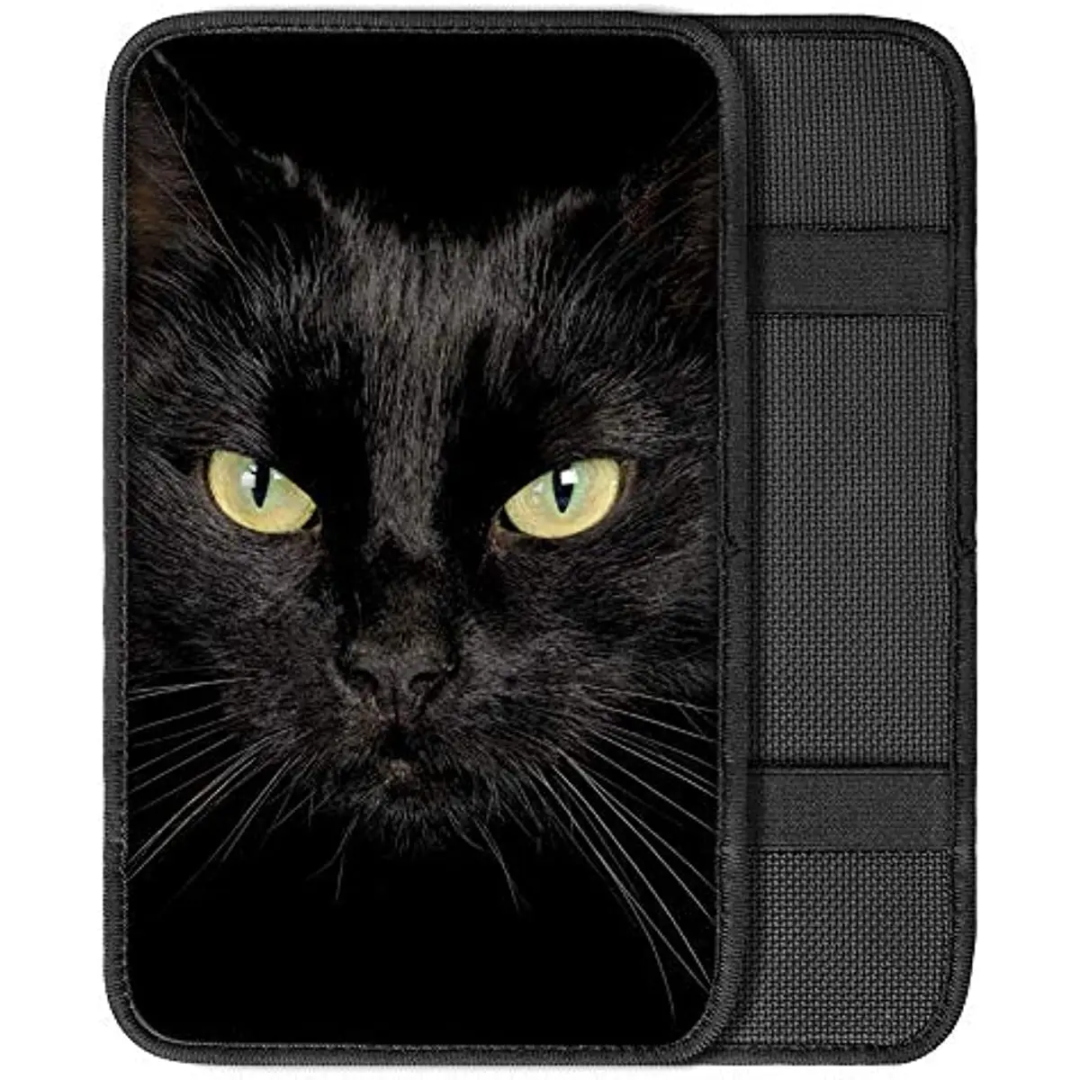 

Black Cat Print Auto Center Console Armrest Cover Pad Universal Fit Soft Comfort Center Console Armrest Cushion Prote