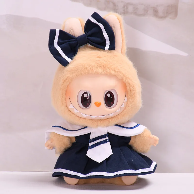 17 см одежда для кукол Labubu милая мини-плюшевая кукла аксессуары одежды монстра FE01J