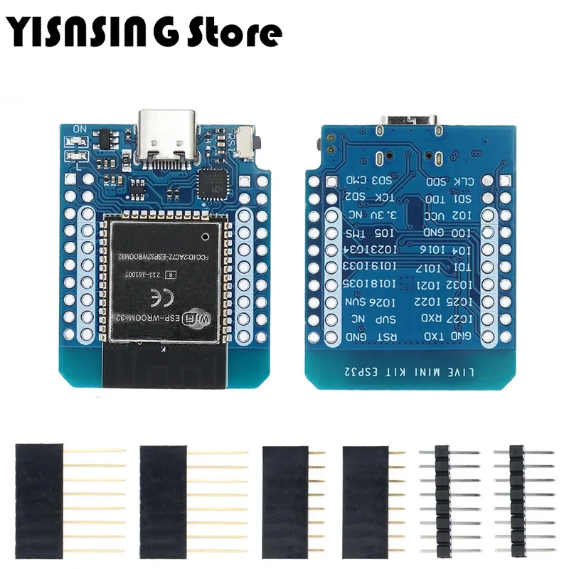 Фото D1 MINI ESP32 WiFi Bluetooth ESP-32 CH9102 Последовательный чип Интернет вещей Макетная плата для Arduino №4