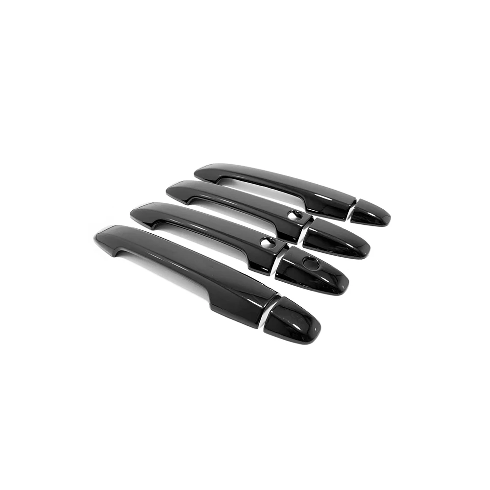 Фото ⭐ Оригинальный ⭐   Накладка на дверную ручку для Honda Stepwgn RK1 RK5 2010-2014, карбон, хром, черный, защита дверной ручки, декоративная отделка №4
