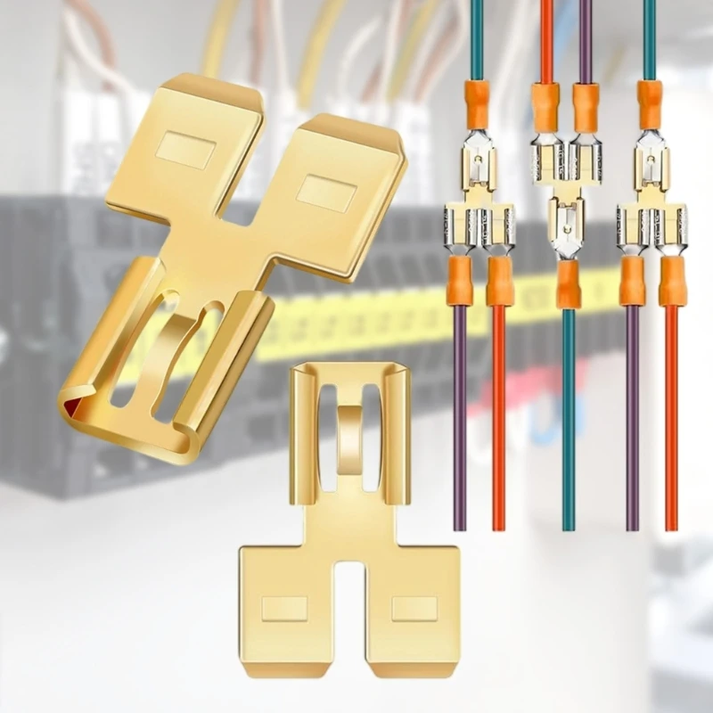 8 шт. латунные автомобильные двойные лопаточные разъемы быстроразъемные