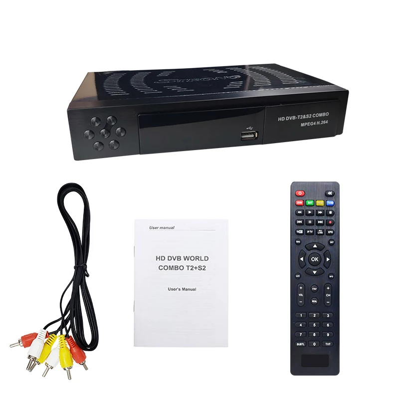 DVB T2 S2 Combo Satellite Pot WiFi dongle H.264 NewCamd m3u DVB-T2/T и DVB-S2/S поддержка iptv Smart Set-top Box |