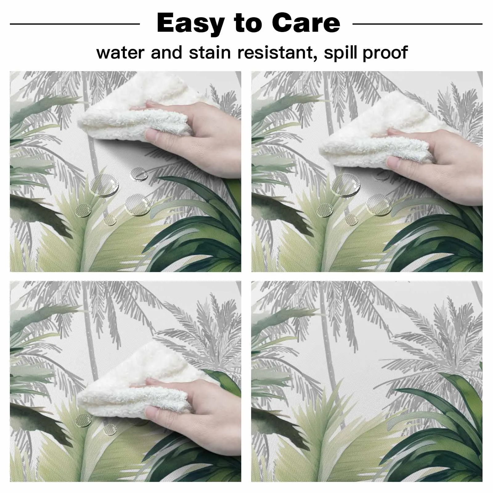 Скатерть с тропическими пальмами для праздничного стола водонепроницаемая