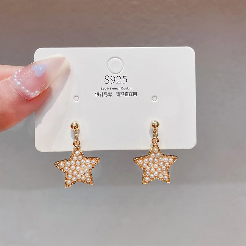 

New Korean Fashion Butterfly Heart Stud Earrings for Women Crystal Elegant Party Jewelry