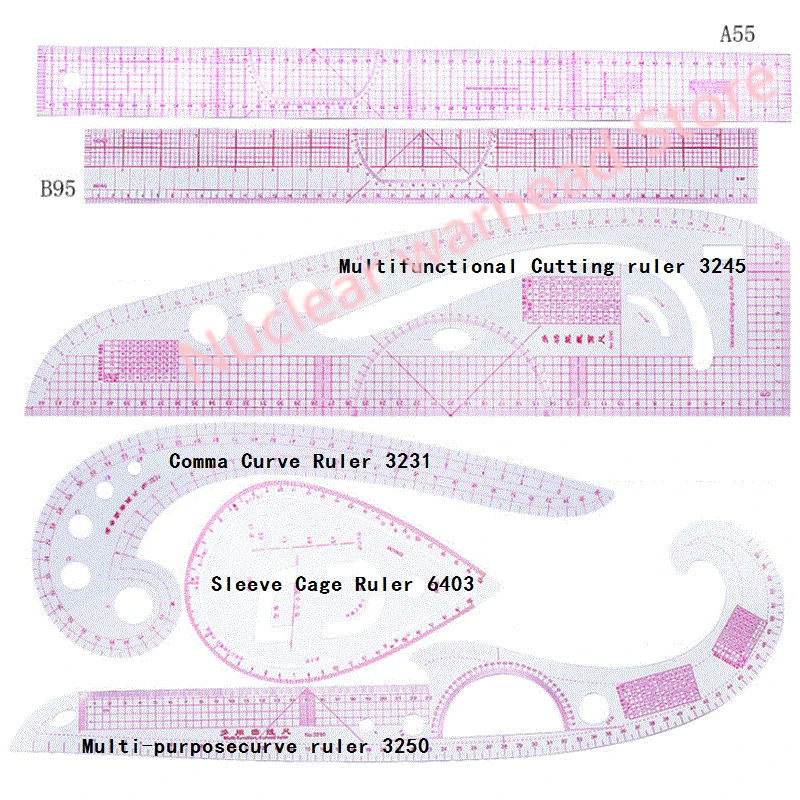 

Multifunctional Sewing French Ruler Tools Plastic Sewing Drawing Ruler Styling Design Ruler Dressmaking Tailor Ruler