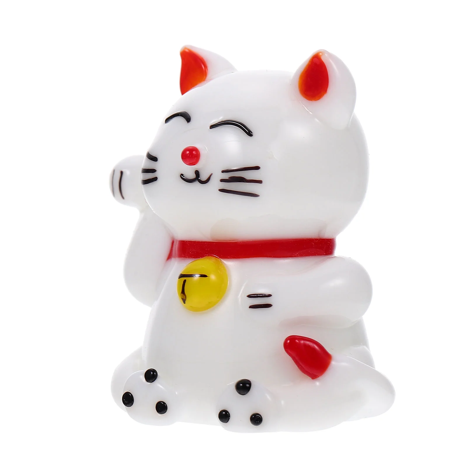 

Decoration Neko Maneki Cat Statue Mini Miniature Good Attract Animal Bonsai Ornament Landscape Micro Topper Cake Fortune Model