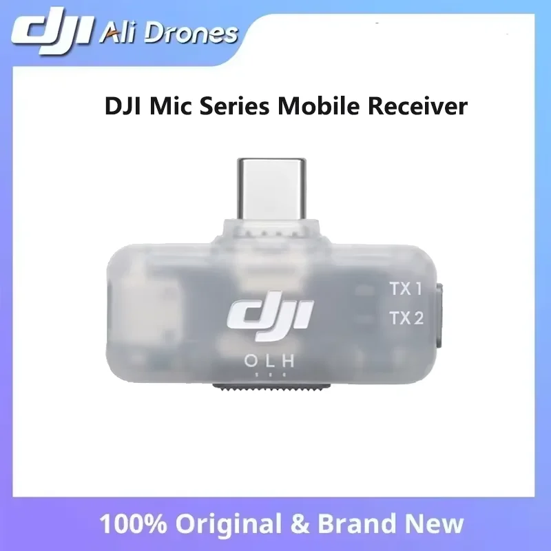Фото Мобильный приемник серии DJI Mic, новый, совместим с передатчиками DJI Mic 2, DJI Mic 3, DJI Mic Mini, DJI Mic Mini 2. №1