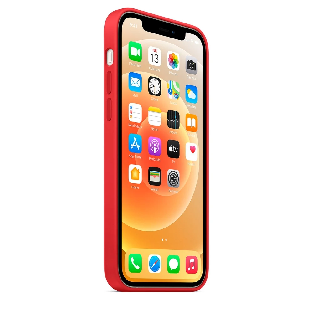 Силиконовый чехол Silicone Case для iPhone 12 Mini красный