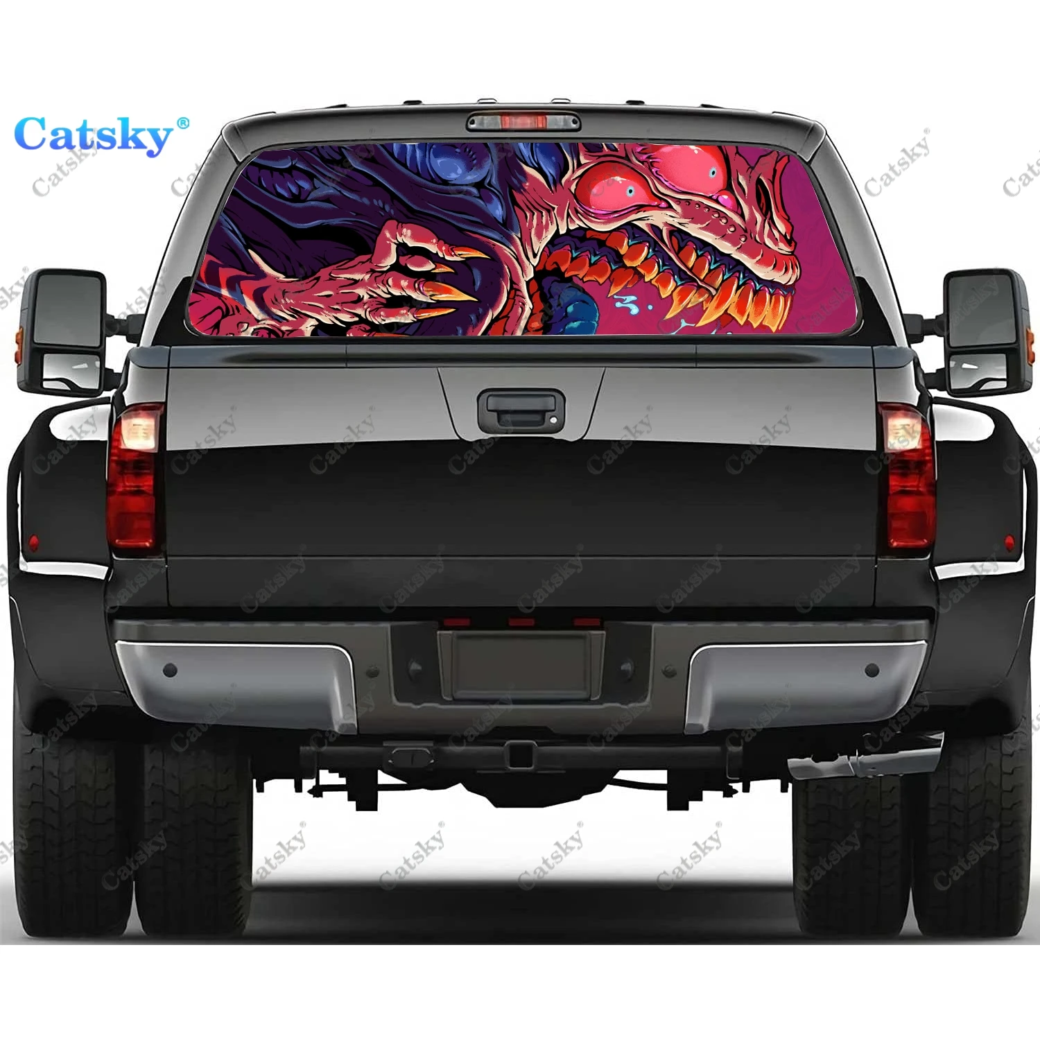 

wild Hyper Beast Window Decal Sticker Graphic PVC Decorative Truck Sticker Perforated Vinyl Universal Sticker