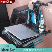 HomChee Car Back Seat Tray ABS Auto Office Travel Kids Dining laptop Adjustable height Foldable Car back Table Eating Tray