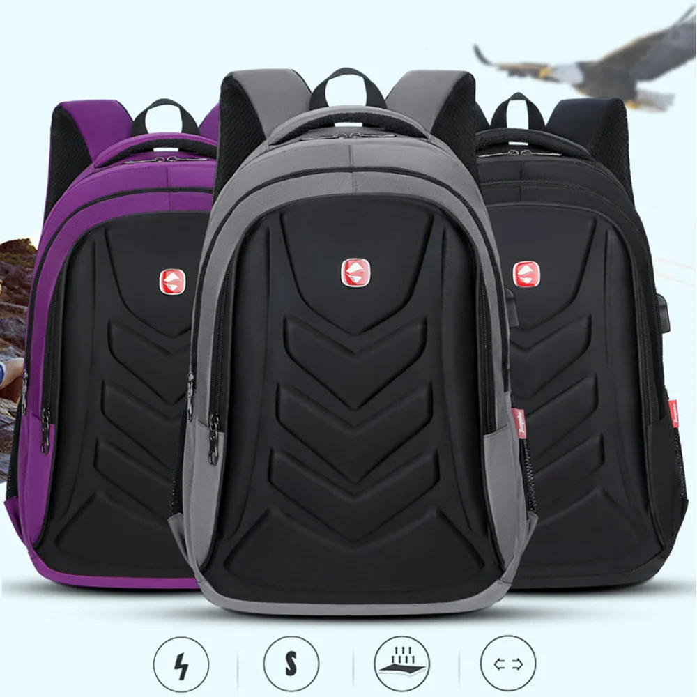 

Men Business Laptop Backpack USB Charger Port Waterproof Travel Bags School Bag 15” Computer Business bag Waterproof Backpacks
