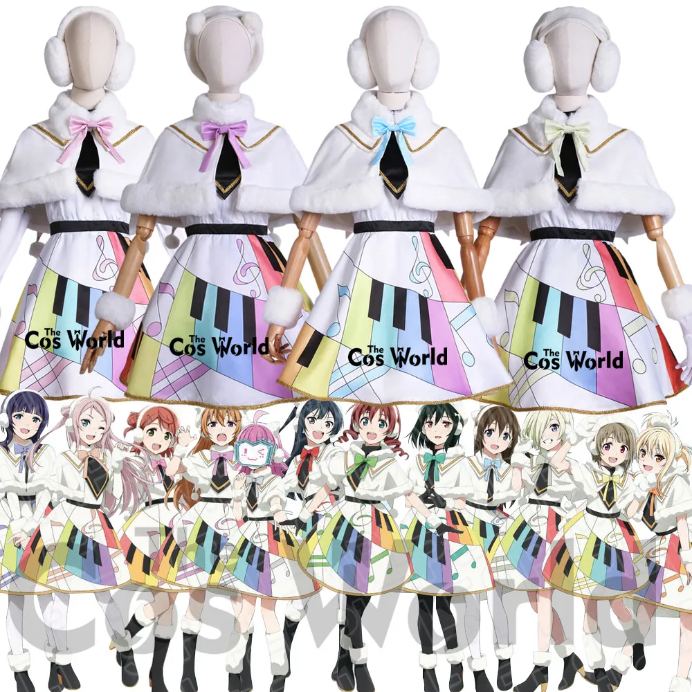Love Live Nijigasaki Colorful Dreams! Colorful Smiles! 12 Characters Uehara Ayumu Nakasu Kasumi Anime Cosplay Costumes