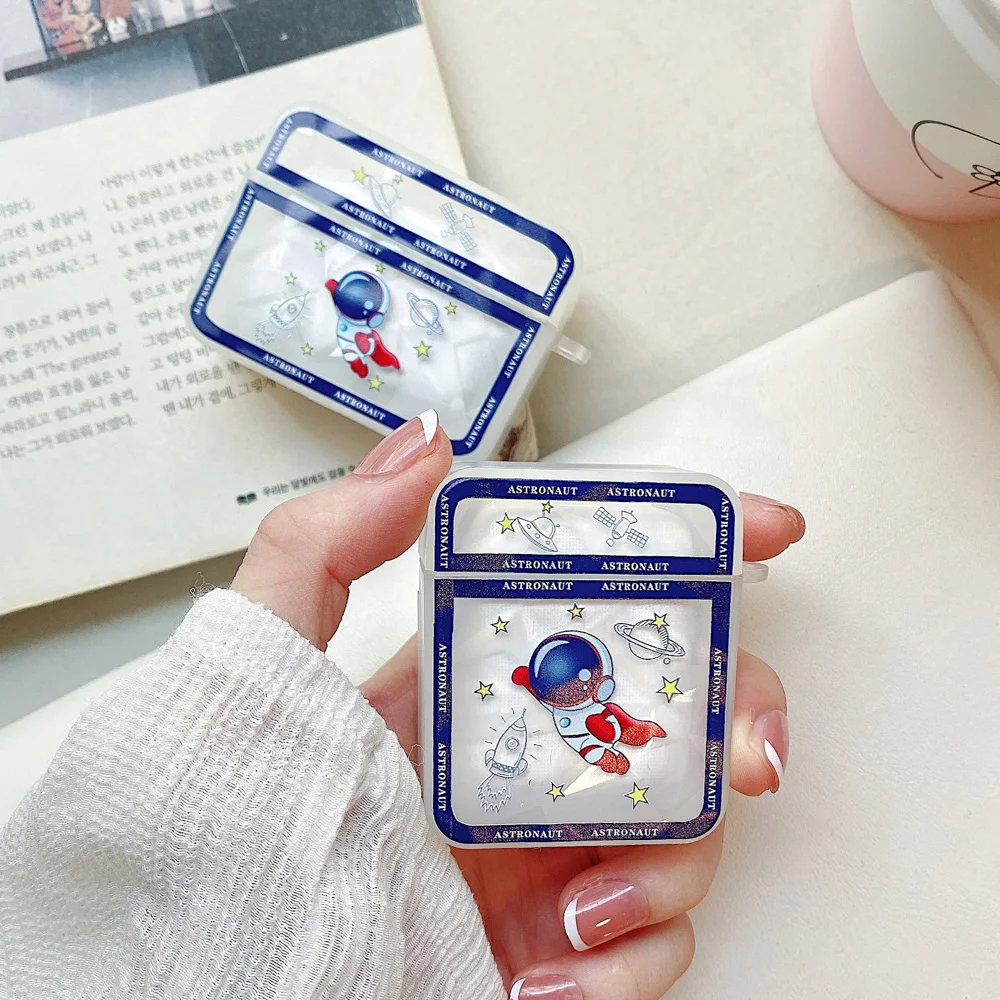 

Astronaut Earphone Case For Airpods Pro Cases Silicon Bluetooth Wireless Headphone Funda Appple Airpods 2 Airpod1 Air pod Covers