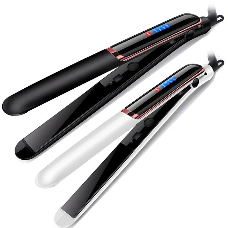 

LCD Display Hair Straightener Flat Iron Ceramic Coated Adjustable Temperature Styling Straightening Irons make you super styler