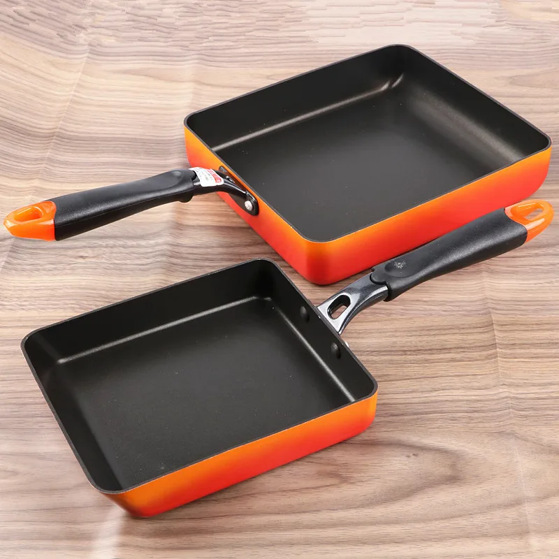 

Frying Pan Square Non Stick Cooking Pot Saucepan Egg Roll Wok Japanese Cookware Pans Wok Grill Pan Panela Kitchen Accessories