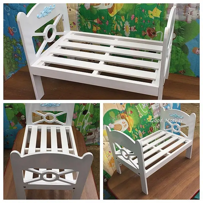 New 100 days baby shooting props baby modeling bed children's photography props wooden shooting bed crib