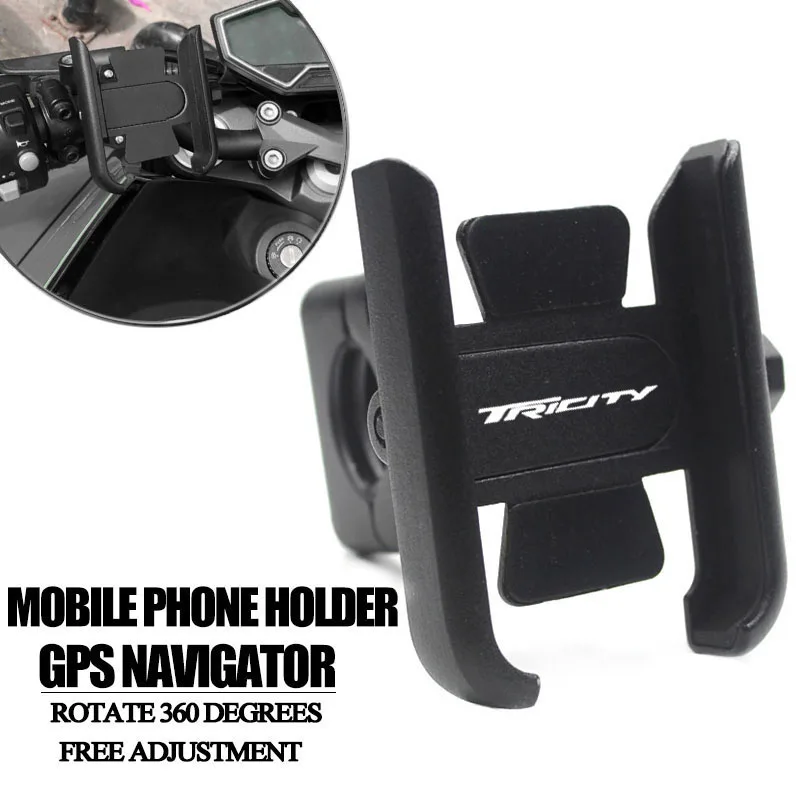 

For YAMAHA TRICITY 300/125 2014-2021 2020 2019 Motorcycle CNC Aluminum Alloy Rear Mirror Mobile Phone Bracket GPS Stand Holder