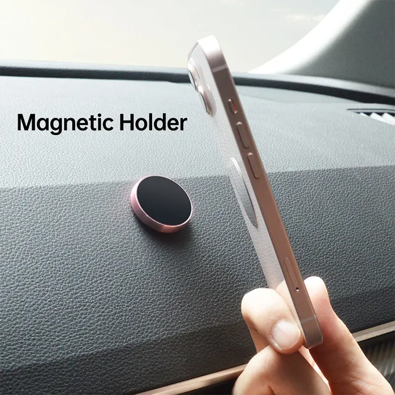 super magnetic car phone holder suitable for apple xiaomi huawei mobile phone holder dashboard wall mounted car magnet sticker free global shipping