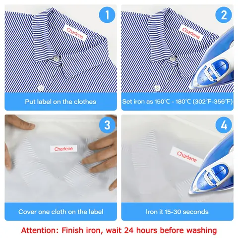 Лента для этикеток для одежды, совместимая с Brother P-Touch TZe-FA231, черный на белом для PT-P750W PT-H110 PT-D210 PT-D600