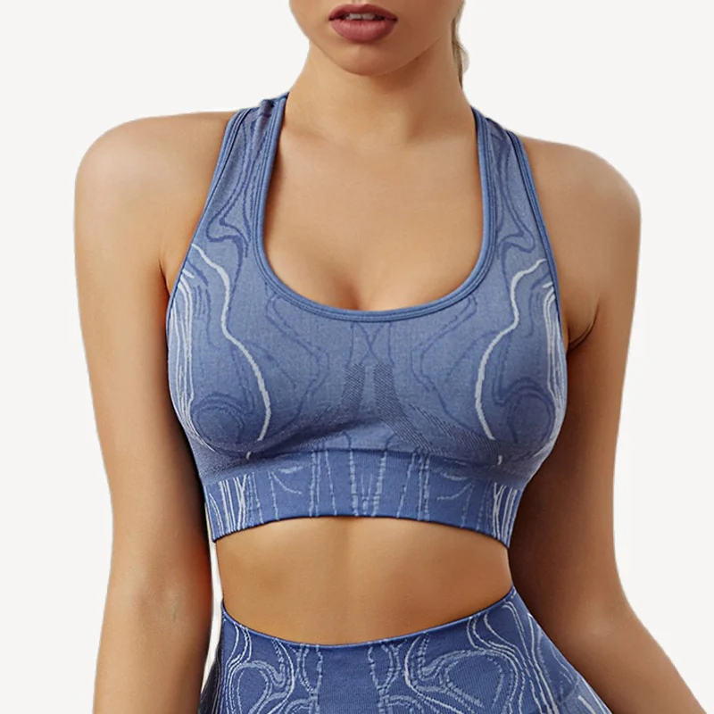 

Women Seamless Sports Bra Fitness Yoga Braletter Padded Workout Running Crop Top Gym Push Up Tank Tops Breathable Yoga Vest