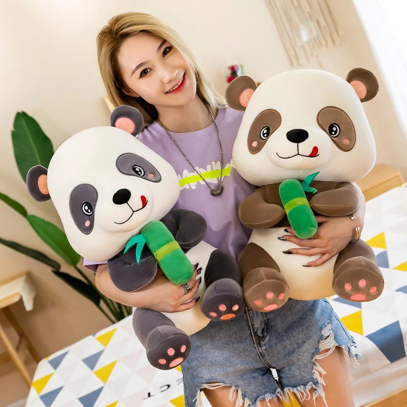 

Милая супер Мягкая панда, обнимающая бамбуковая плюшевая игрушка, подарок на день рождения, Рождество, детский подарок, мягкие игрушки для детей, девочек, мальчиков