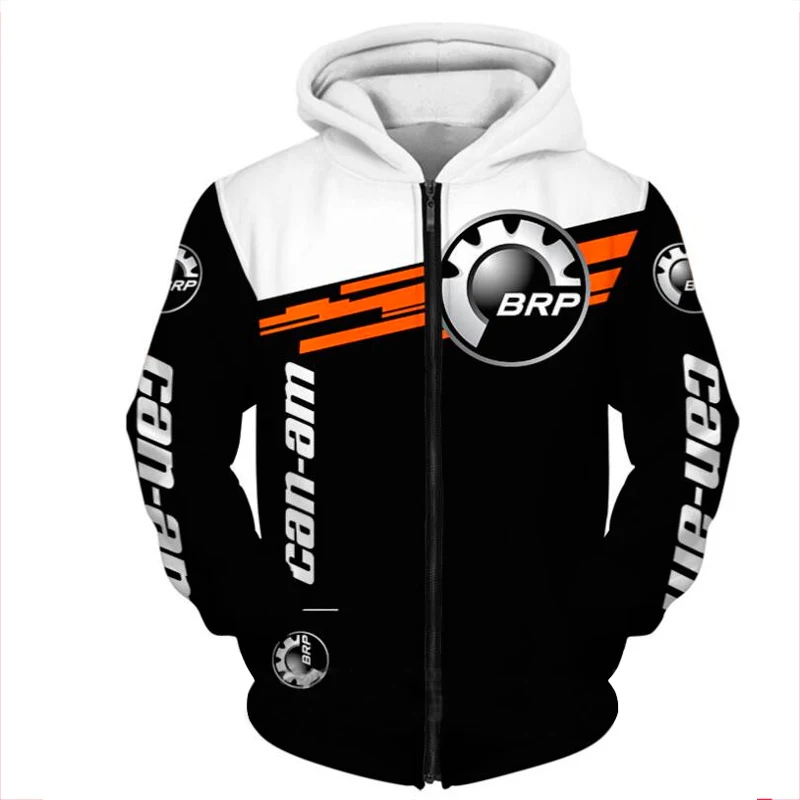 2023 Can-am Motorcycle Racing 3D Print Hoodies Long-sleeved Sweatshirt Outdoor Casual Pullover Hip-hop Streetwear Men Clothing