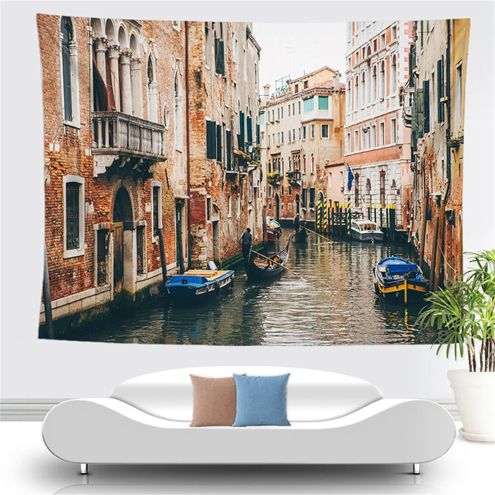Scenic Spots and Historical Sites Tapestry Fashion Home Garden Decoration Background Cloth |