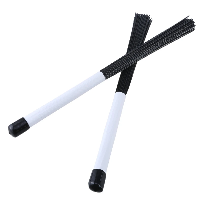 2 шт. нейлоновая проволочная барабанная палочка щетка для барабана малая набор