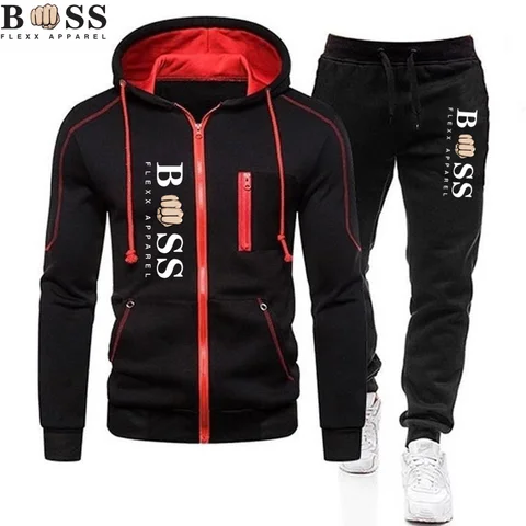 Брендовый весенне-осеннийBSS FLEXX APPAREL, модный свитер с капюшоном на молнии, свитер, повседневная спортивная одежда, мужской костюм, одежда, брюки, мужские Se