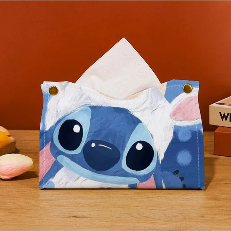 Ящик для салфеток Disney бытовая кожаная шкатулка с мультяшным рисунком роскошная