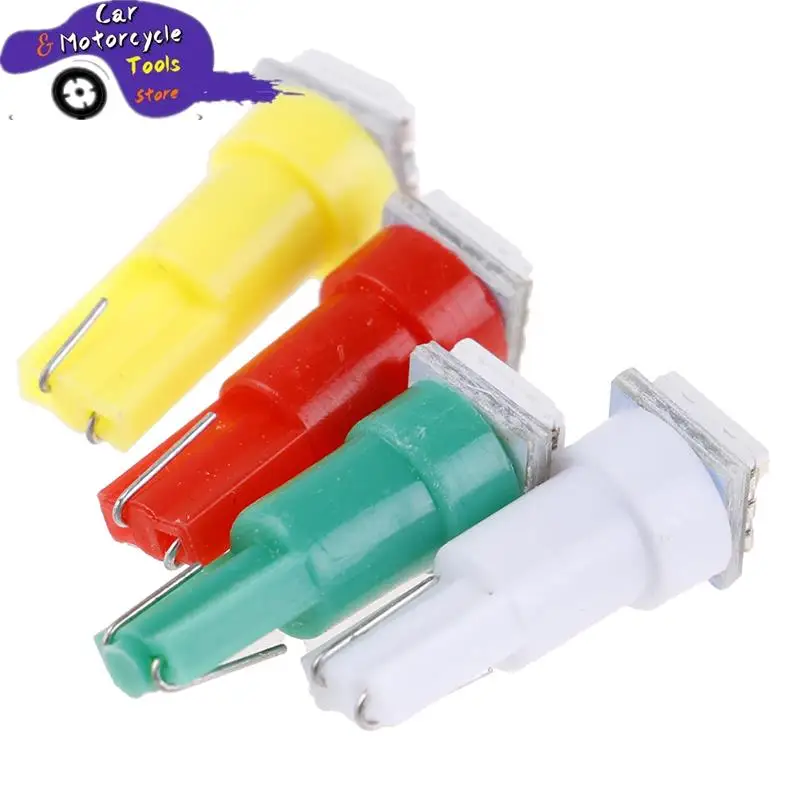 

Новинка, 20 шт., T5 5050 фонарики, 24 В постоянного тока, Светодиодные Автомобильные панели с клиновидным цоколем белого, зеленого, желтого, красно...